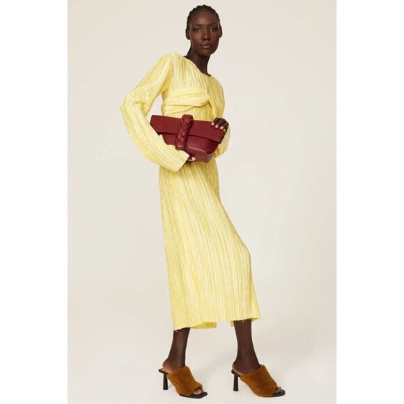 DeMellier Red Clutch with Braided Detail - Picture 2 of 11